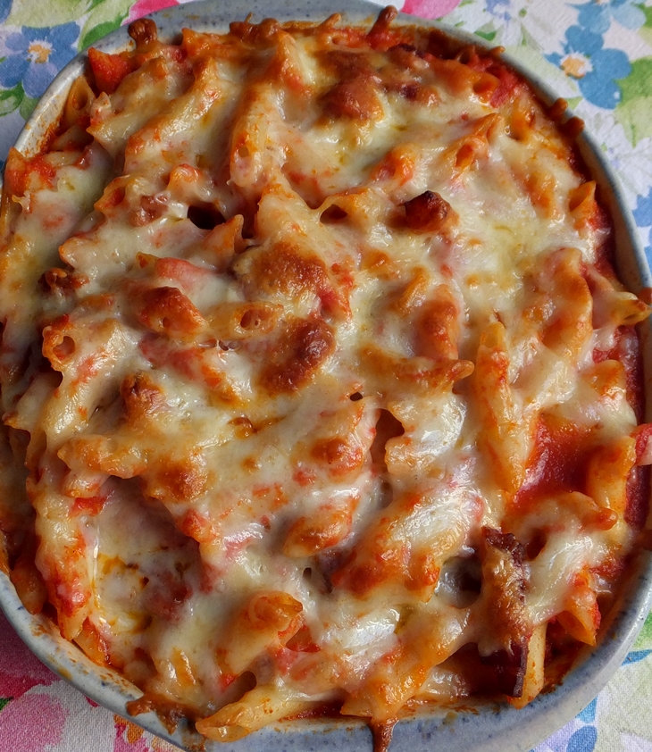 Macarrones gratinados con&nbsp;chorizo