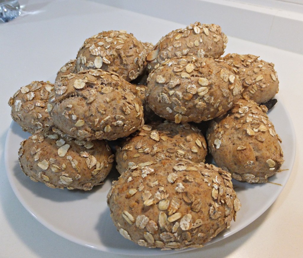 Panecillos integrales con&nbsp;nueces