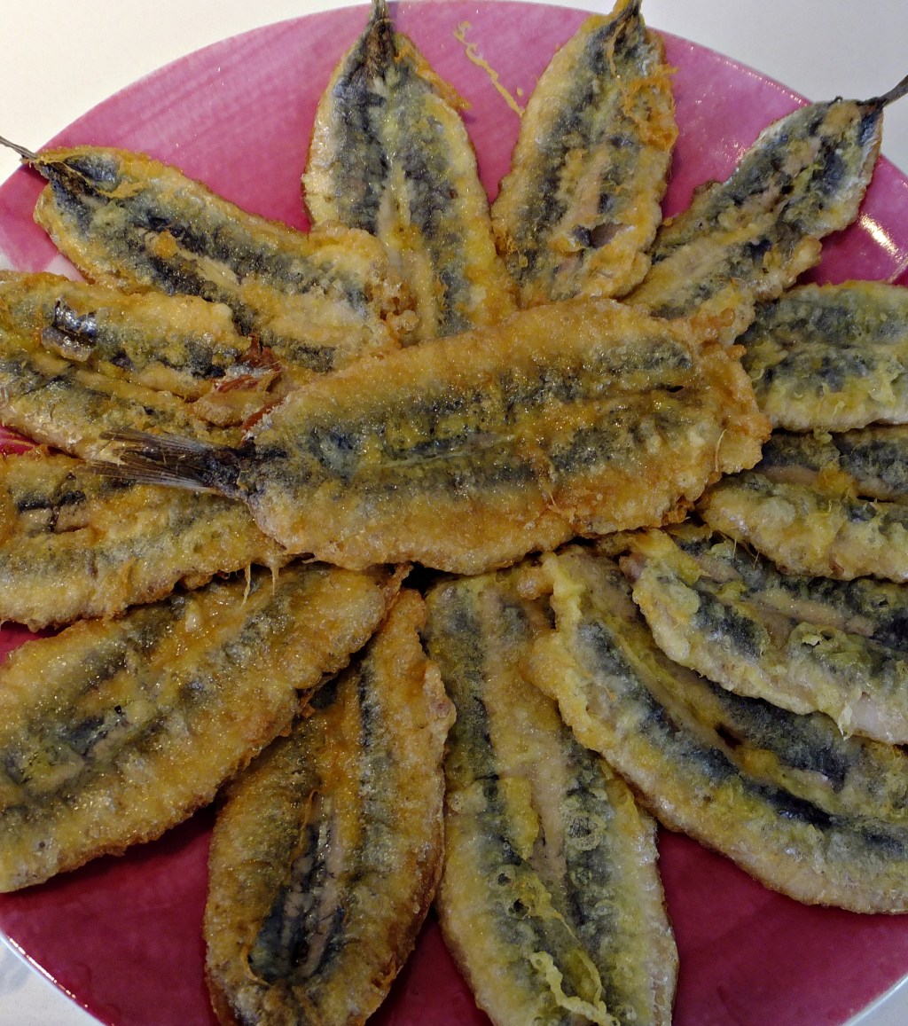 Anchoas rebozadas