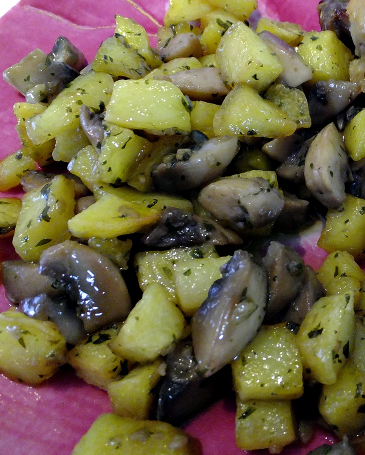 Salteado de patata y&nbsp;champiñón