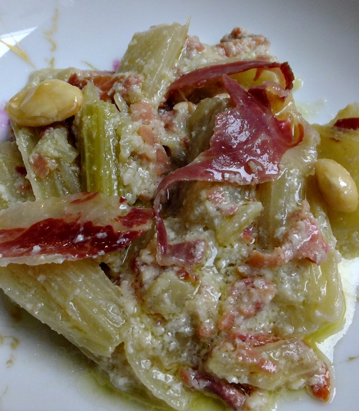 Cardo con salsa de&nbsp;almendras