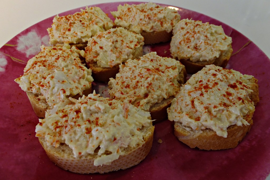 Tosta de cangrejo y&nbsp;atún