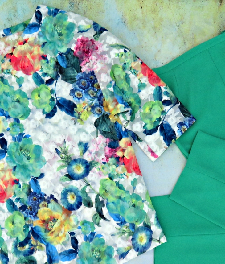 Blusón bordado con pantalón verde&nbsp;(2016)