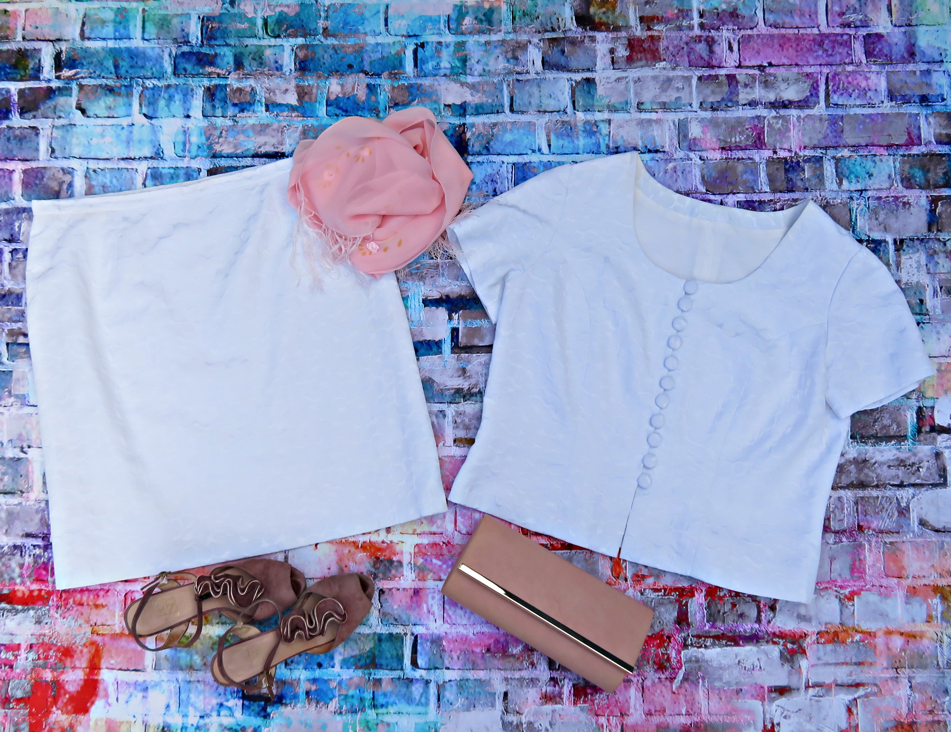 Blusa falda blanca 1