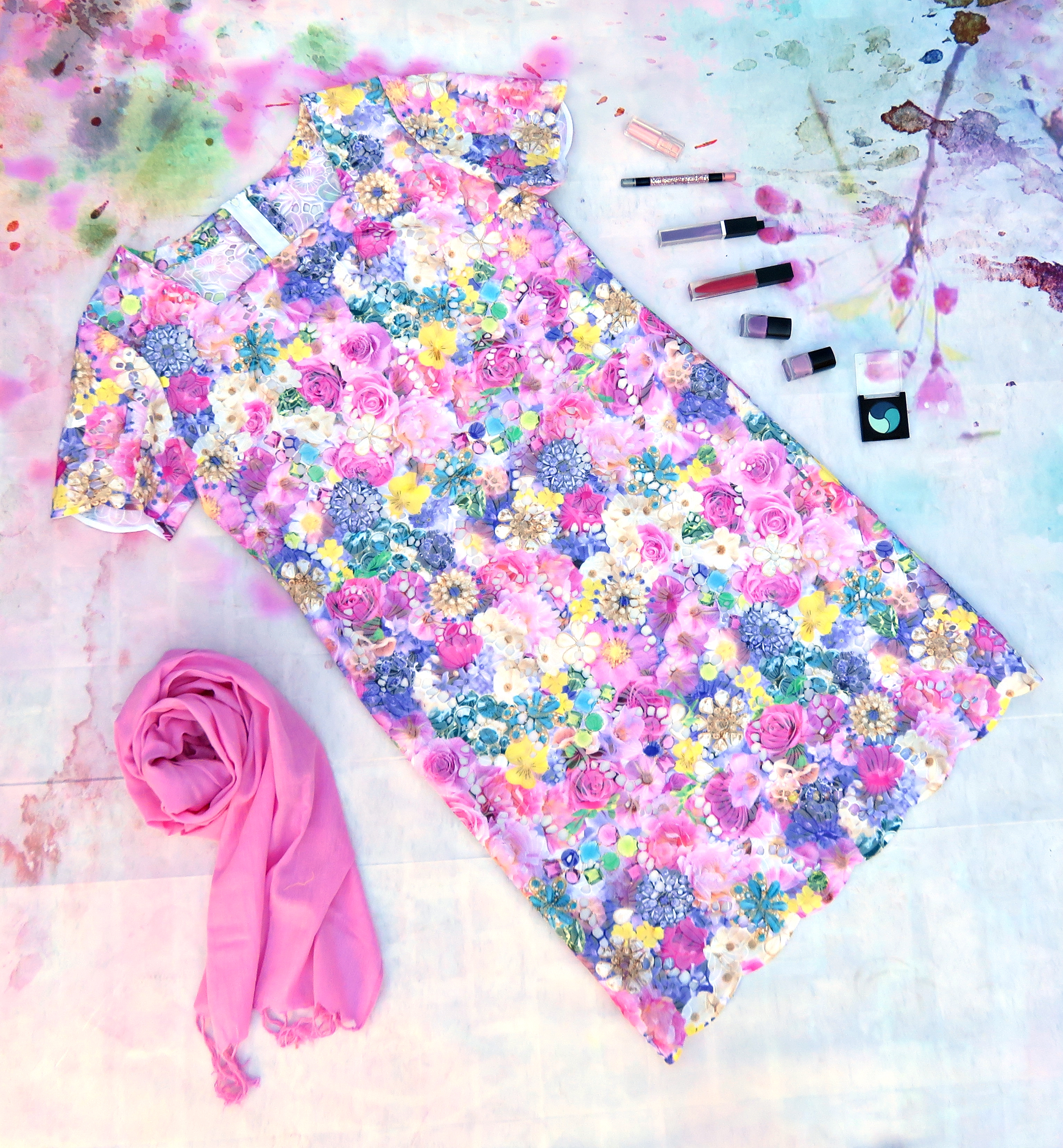 Vestido troquelado flores 1