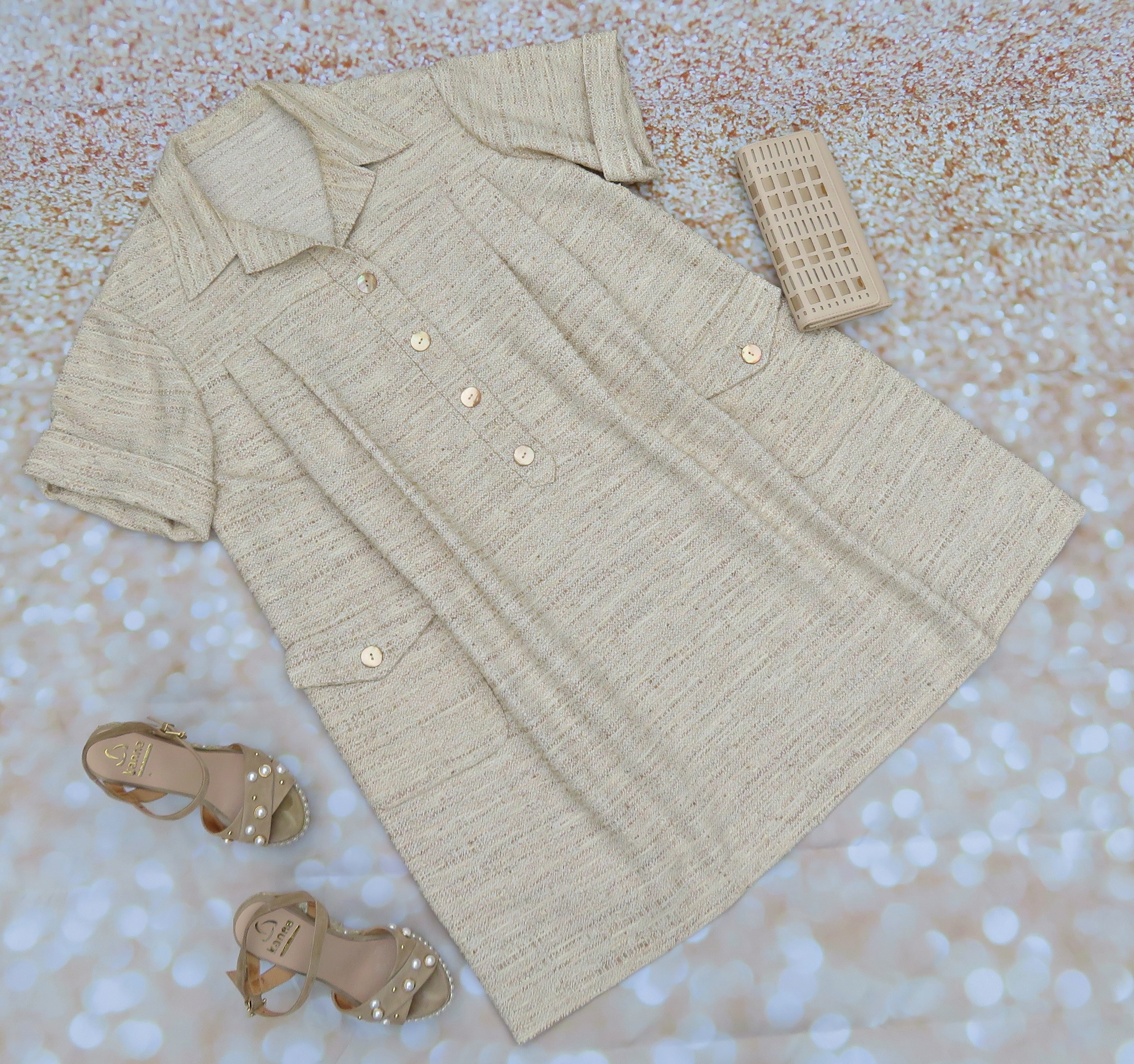 Vestido beig chanel 2