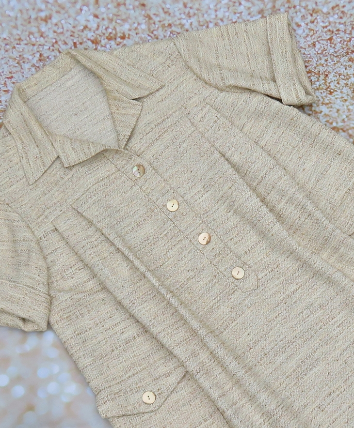 Vestido camisero beig (2019)