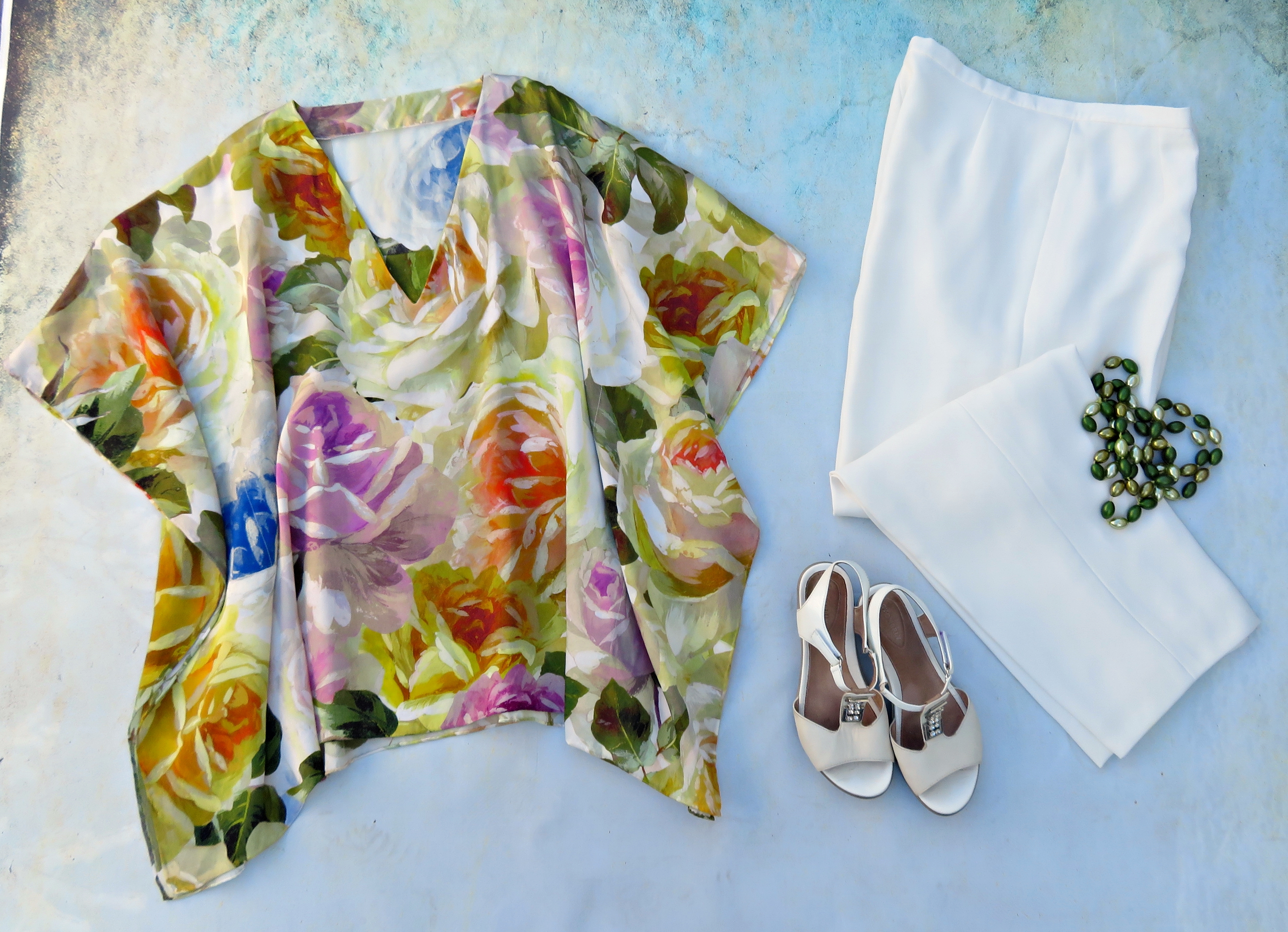 Blusón pañuelo flores 2