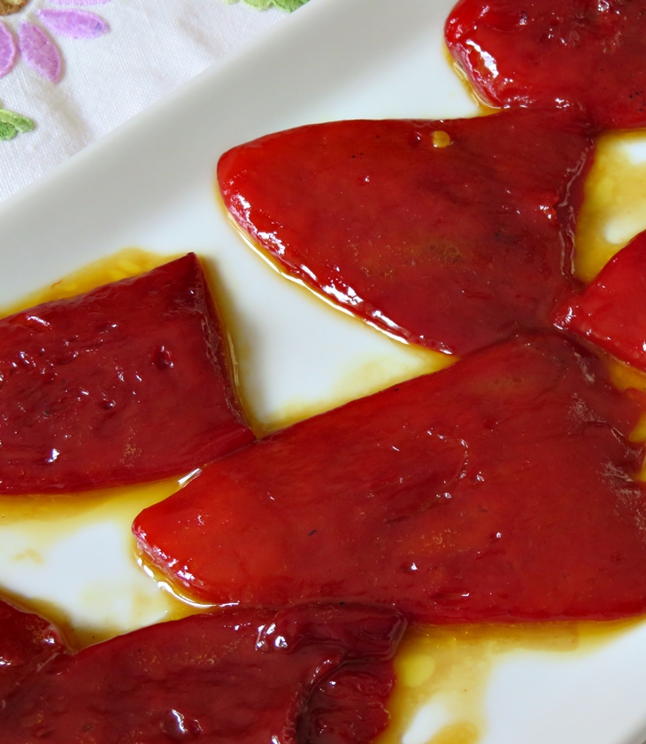 Pimientos confitados