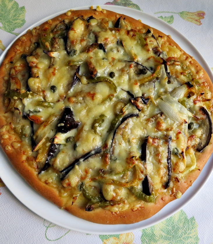 Pizza de verduras&nbsp;asadas