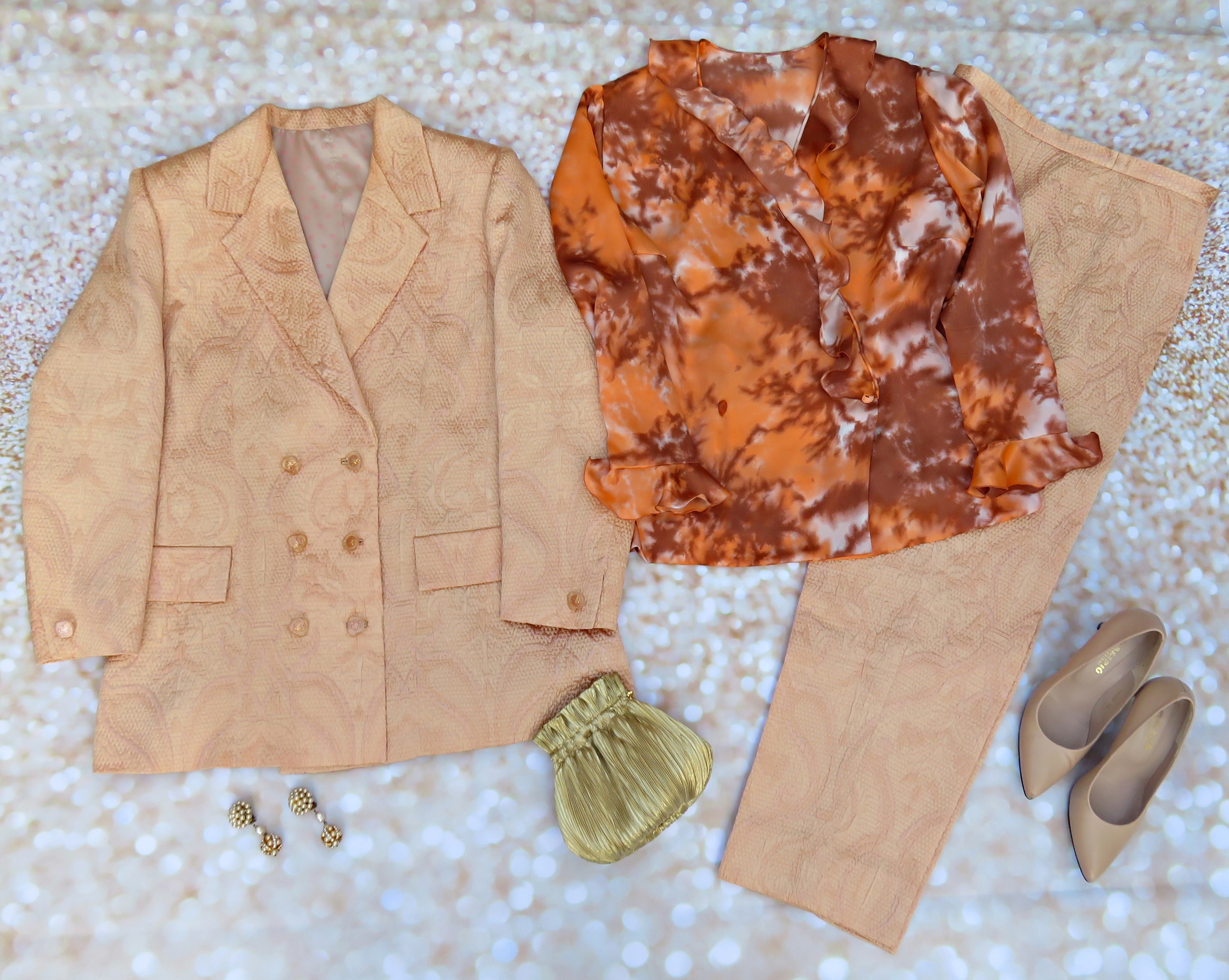 Traje pantalón coral 2