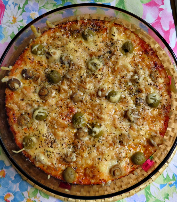 Arroz estilo pizza