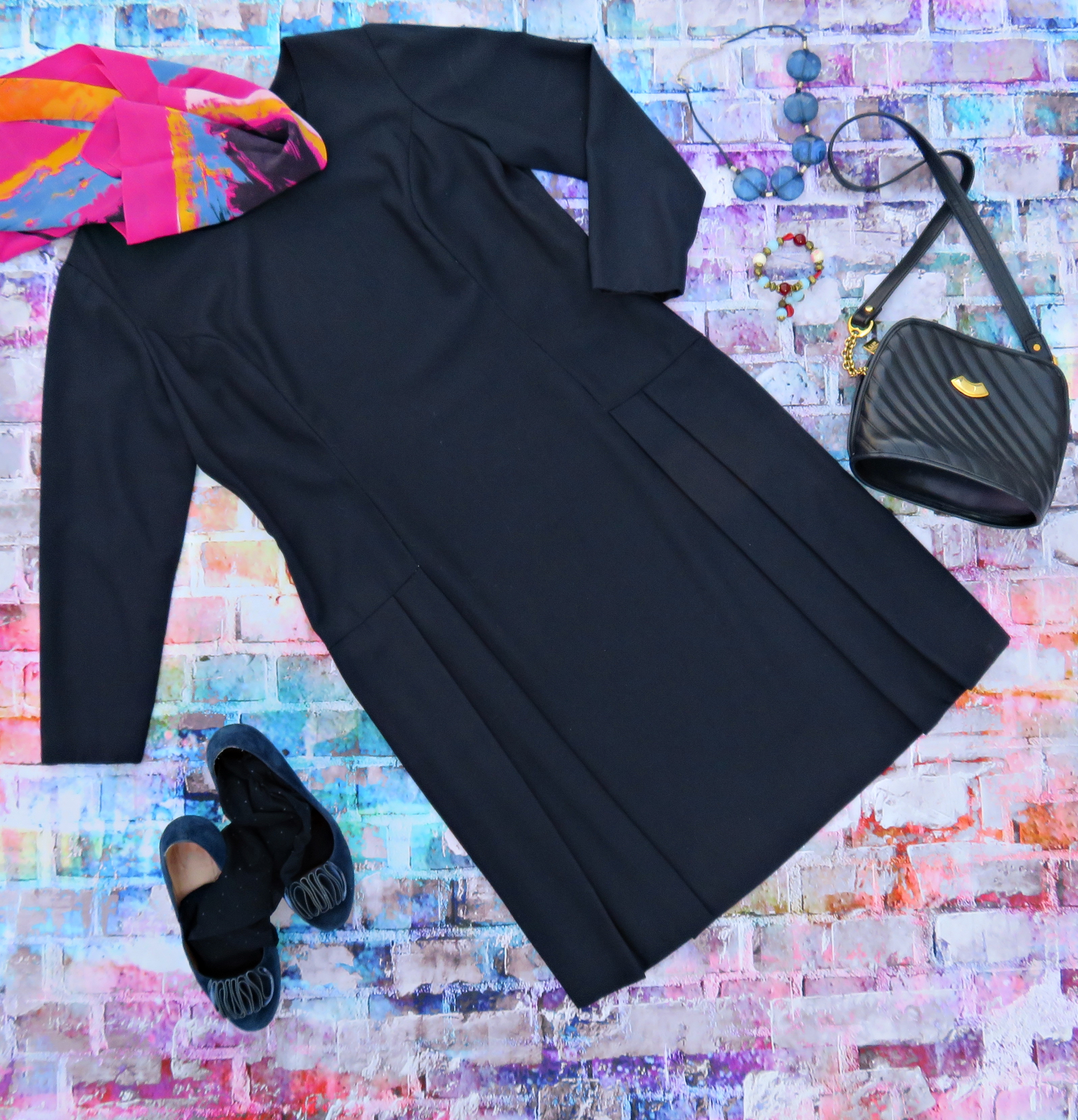 Vestido azul marino 1