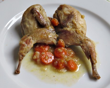 Codornices estofadas 1