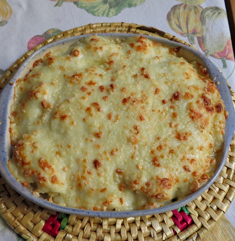 Coliflor con bechamel&nbsp;gratinada