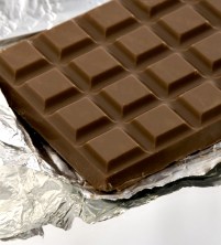 isolated chocolate bar