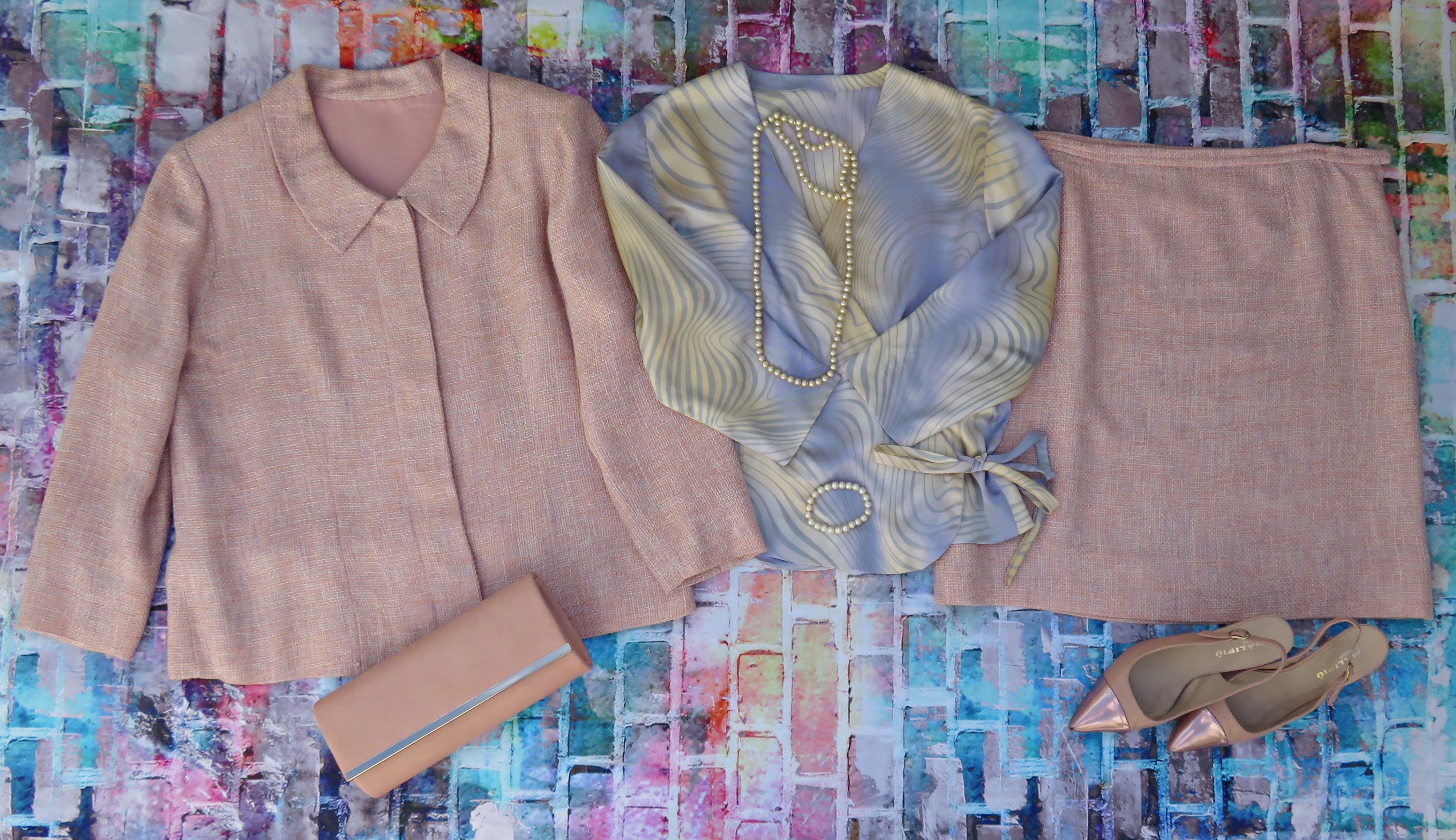 Traje hilo salmón 1