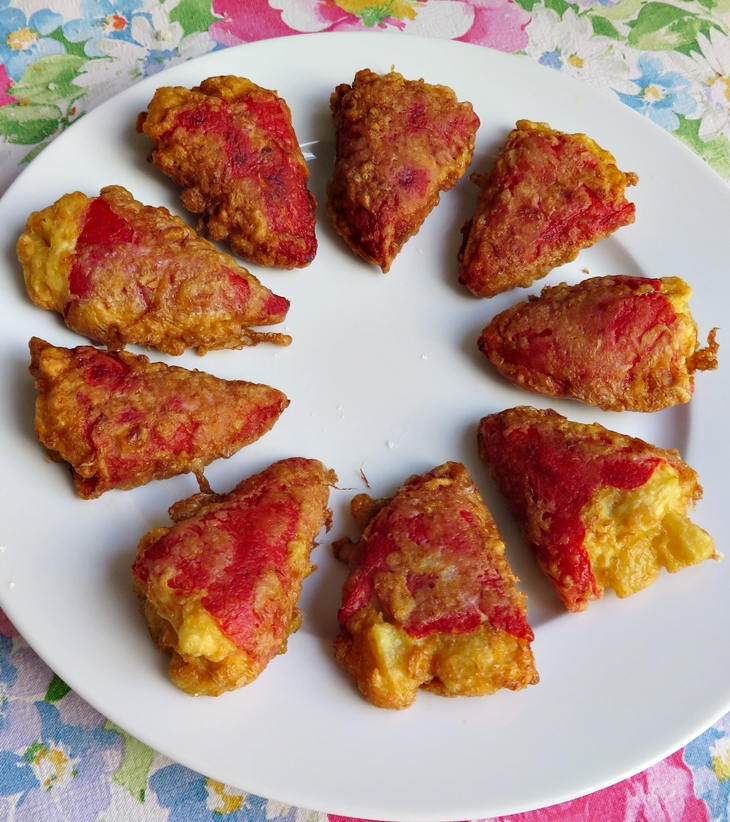 Pimientos rellenos de huevo con&nbsp;patata