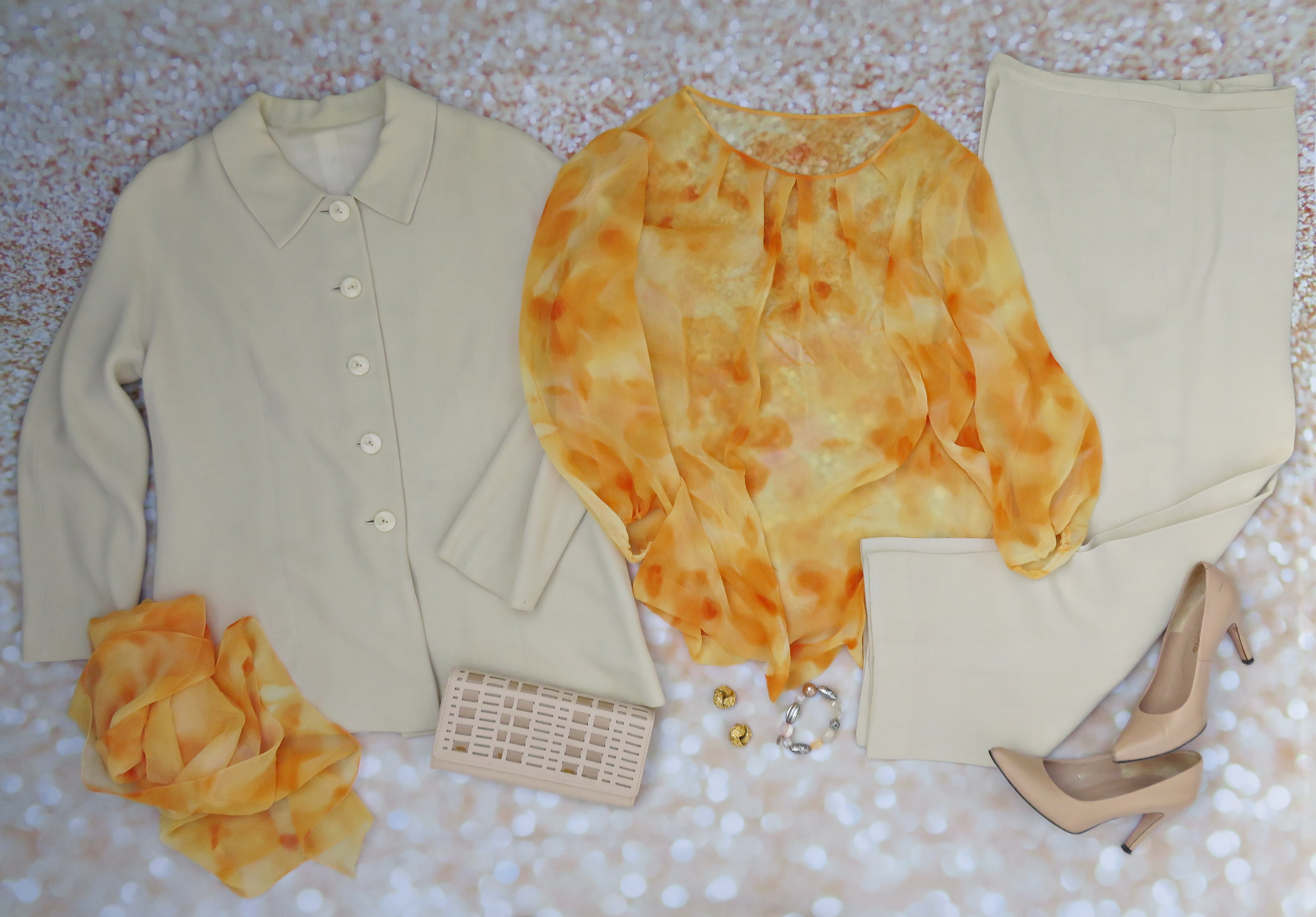 Traje pantalón blanco D