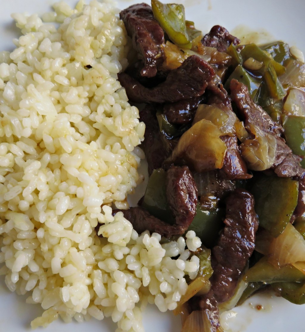 Filetes de ternera con aire chino