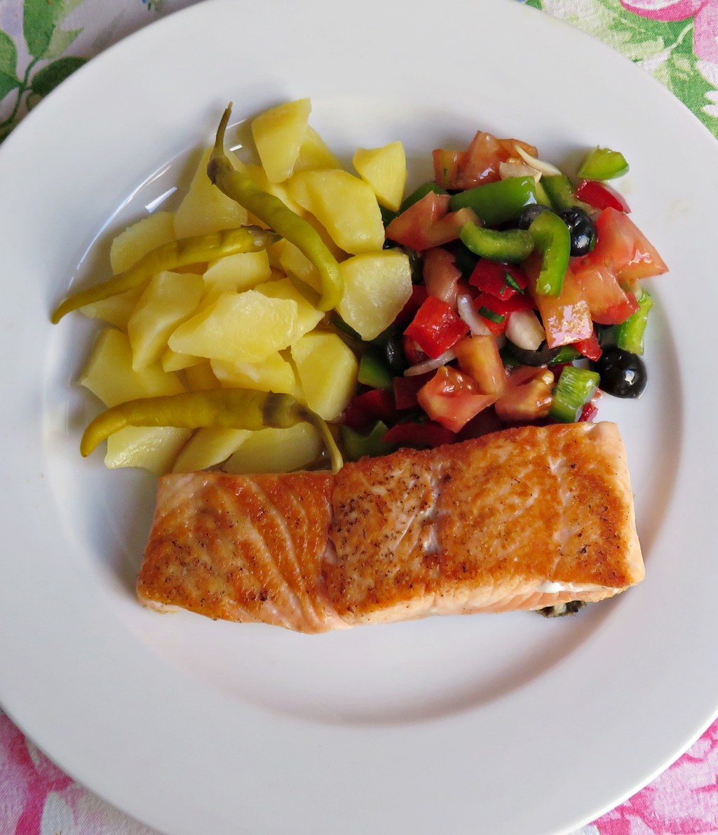 Salmón con piriñaca