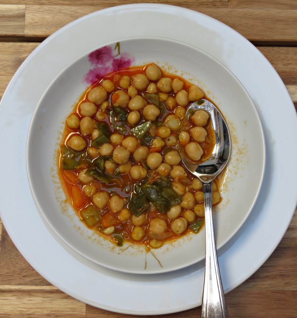 Garbanzos con verduras