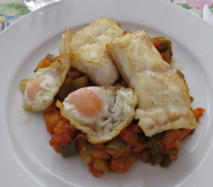 Bacalao fresco con&nbsp;pisto