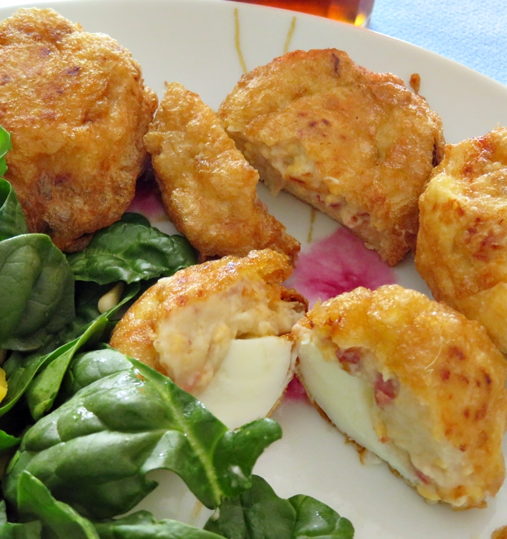 Huevos rellenos de&nbsp;jamón