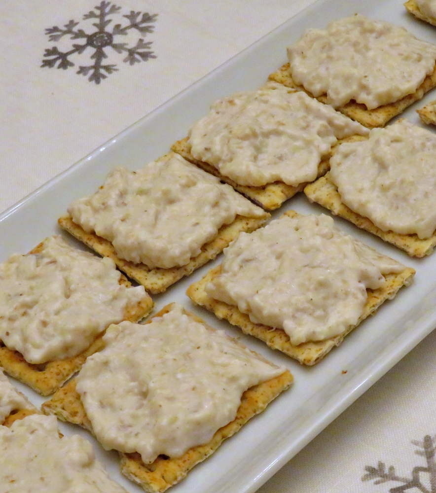 Canapés de queso y&nbsp;pera