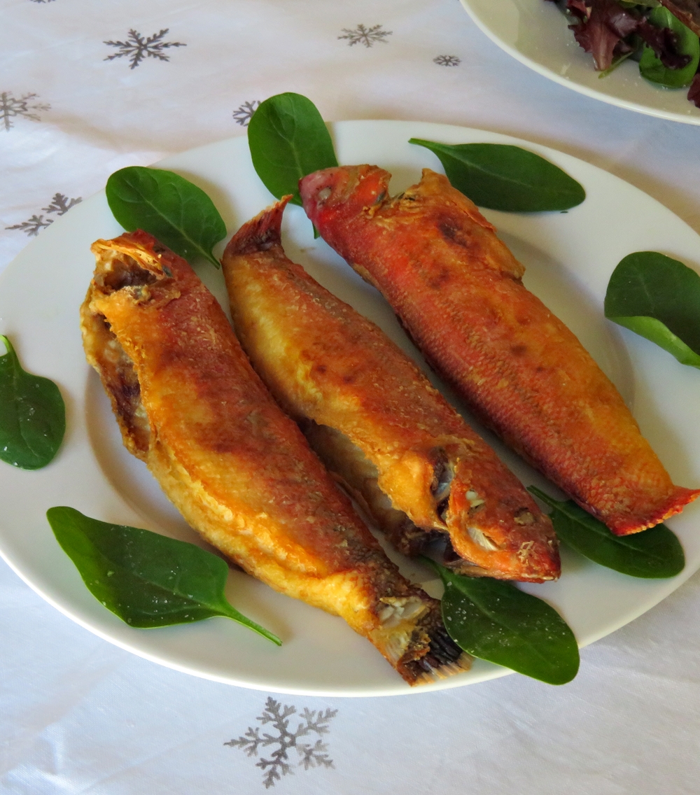 Julias (Coris julis)&nbsp;fritas