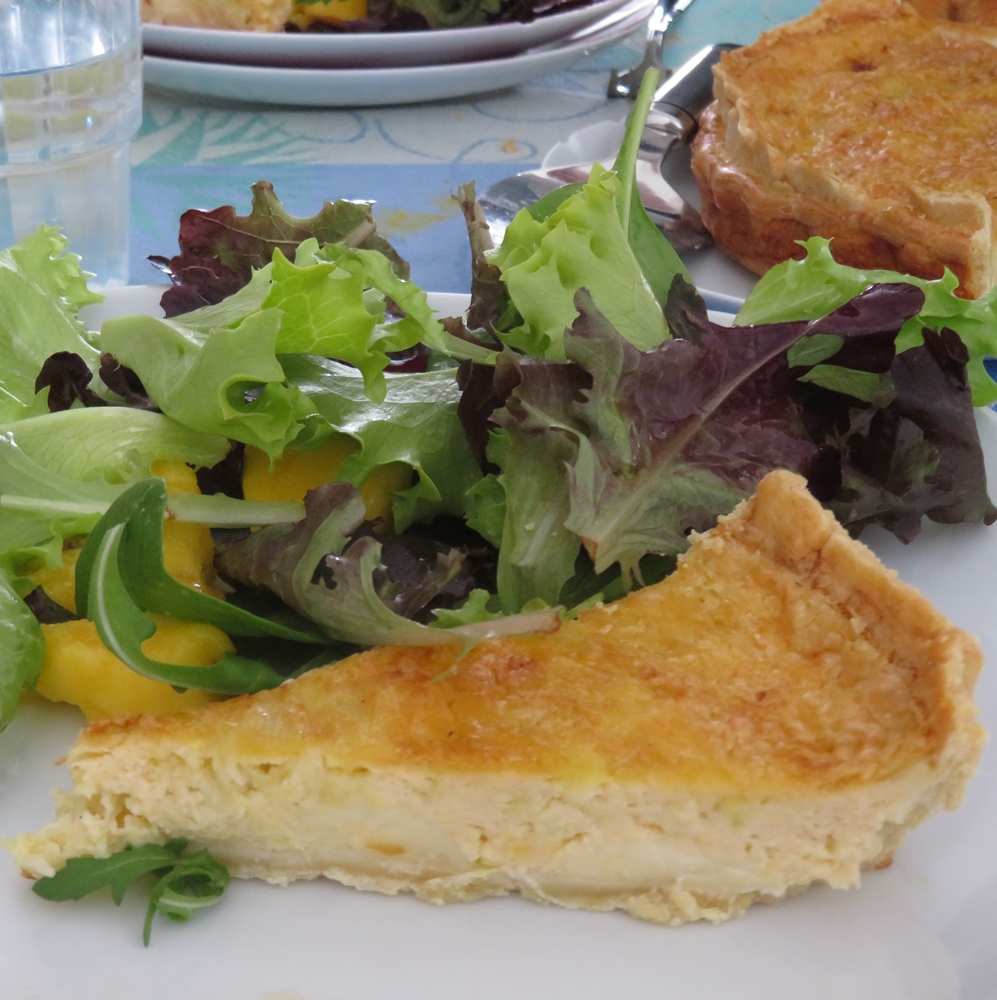 Quiche de puerros y queso&nbsp;mantecoso