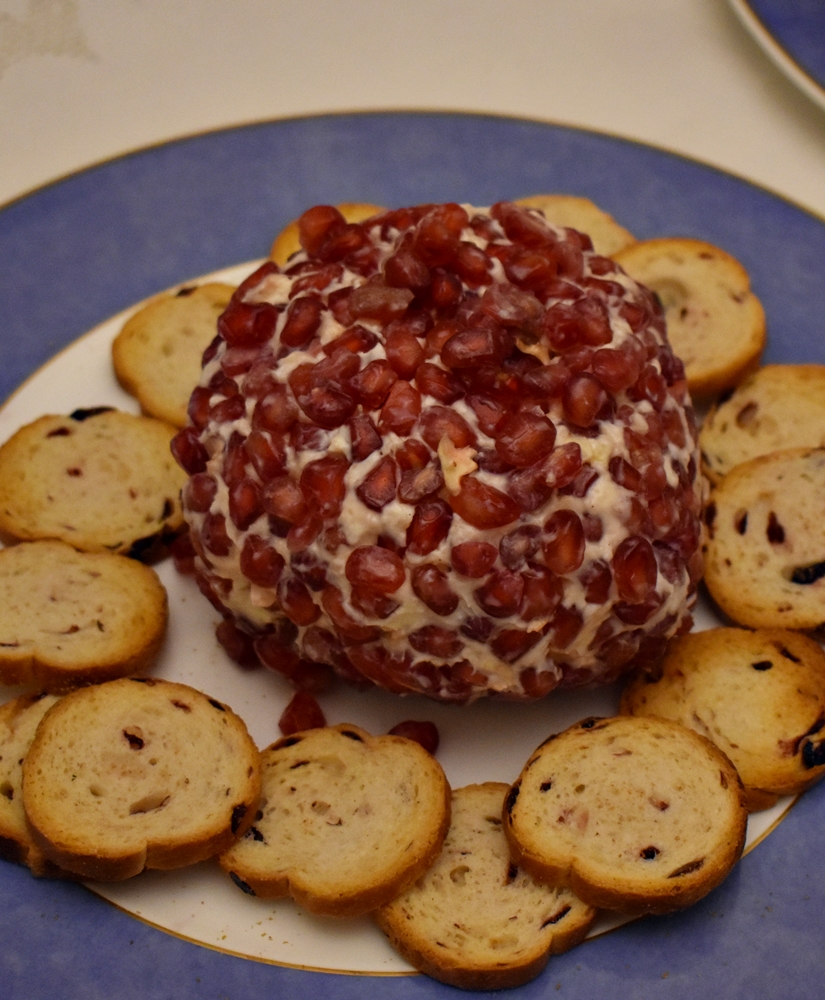 Aperitivo de queso y&nbsp;granada