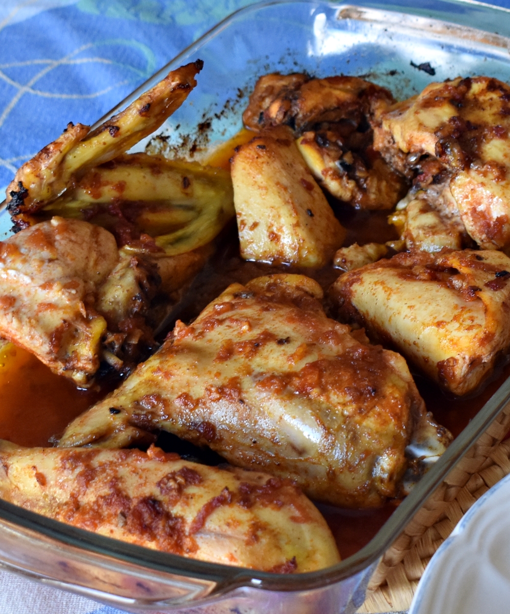 Pollo al horno&nbsp;marinado
