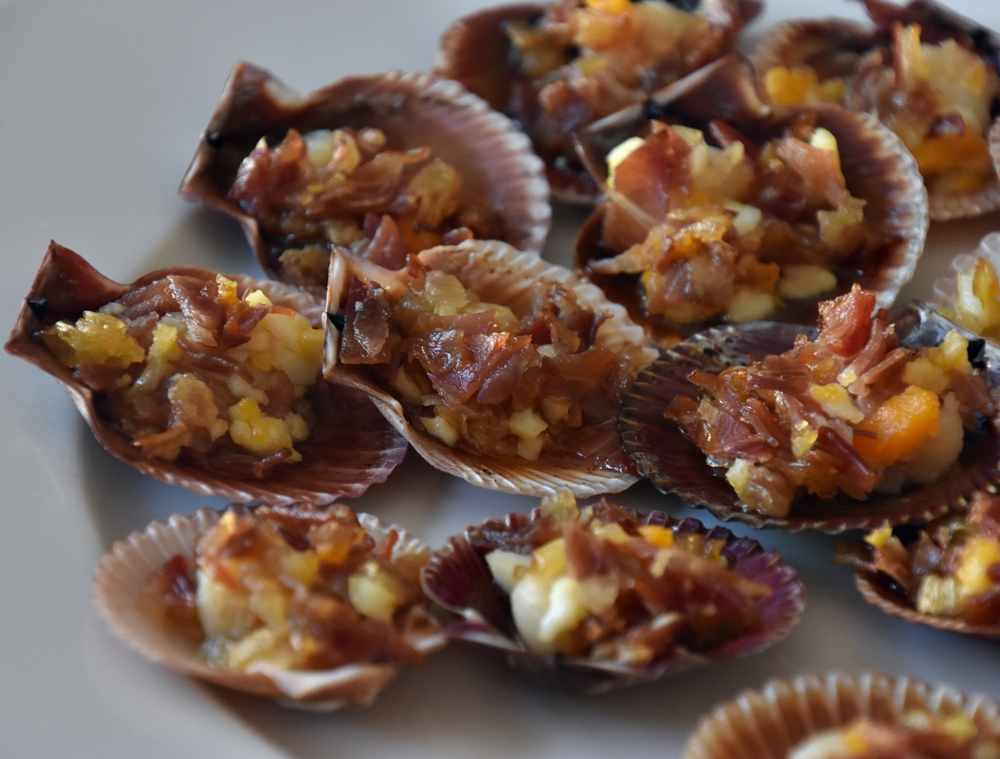 Zamburiñas al horno