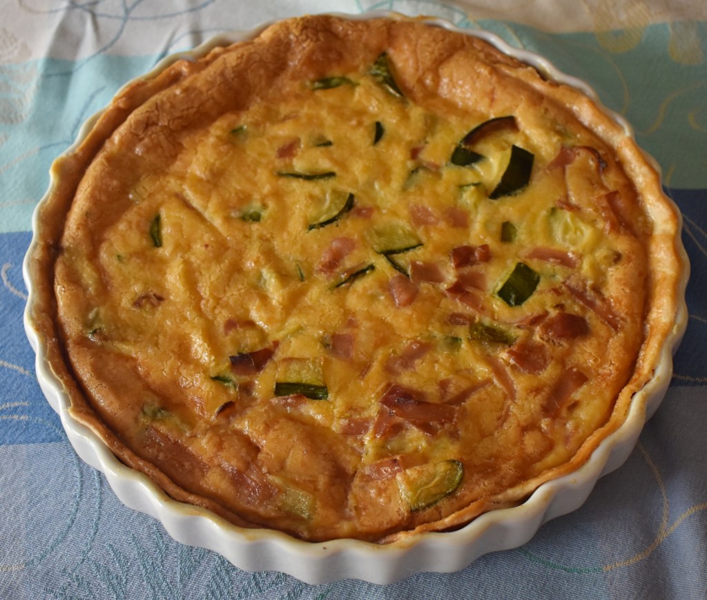Quiche de calabacín y jamón&nbsp;cocido